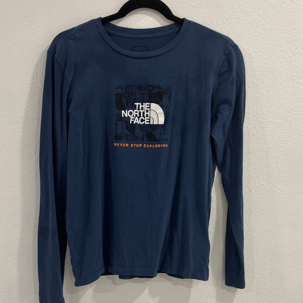 The North Face Blue Long Sleeve Tee
